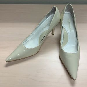 Rampage Bone Patent Pumps Sz 10